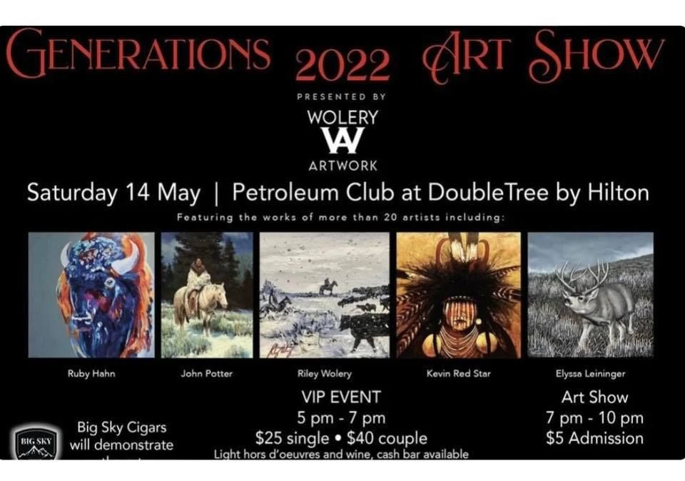 GENERATIONS 2022 Art Show at Petroleum Club in Billings, MT DoubleTree Hotel