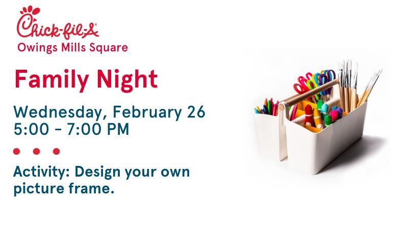 Family Night: Design your own picture frame 