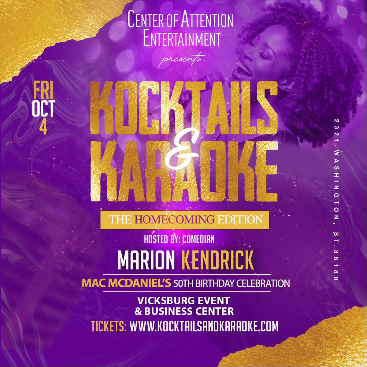 Kocktails & Karaoke - Homecoming Edition