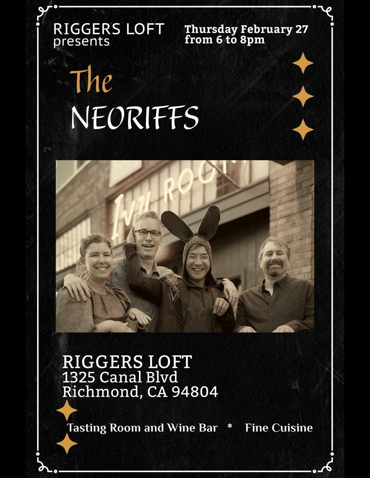 Join us at Riggers Loft