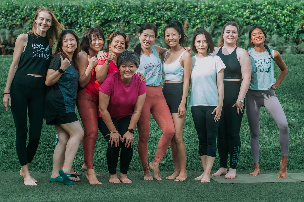 Yoga for a Change at Botanic Gardens Bandstand