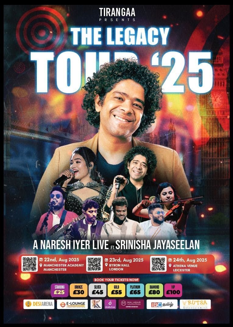 Naresh Iyer Live in Leicester ( The Legacy Tour 2025)