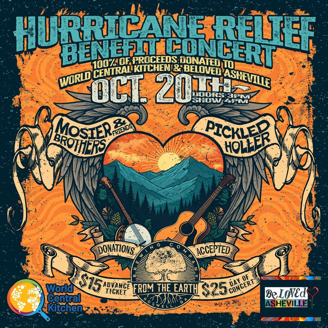 Hurricane Relief Benefit Concert Featuring: Mosier Brothers & Friends and Pickled Holler