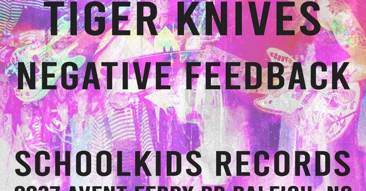 Blind Path Booking Presents Friend\/Tiger Knives\/Negative\/Feedback