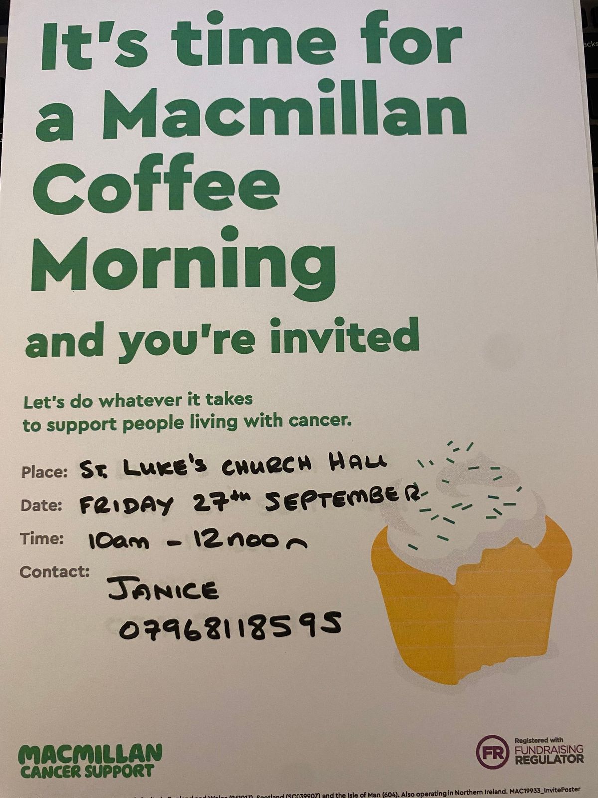 MacMillan Coffee Morning