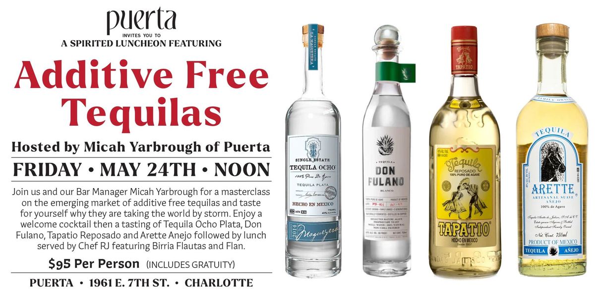 Spirited Luncheon Featuring Additive Free Tequilas