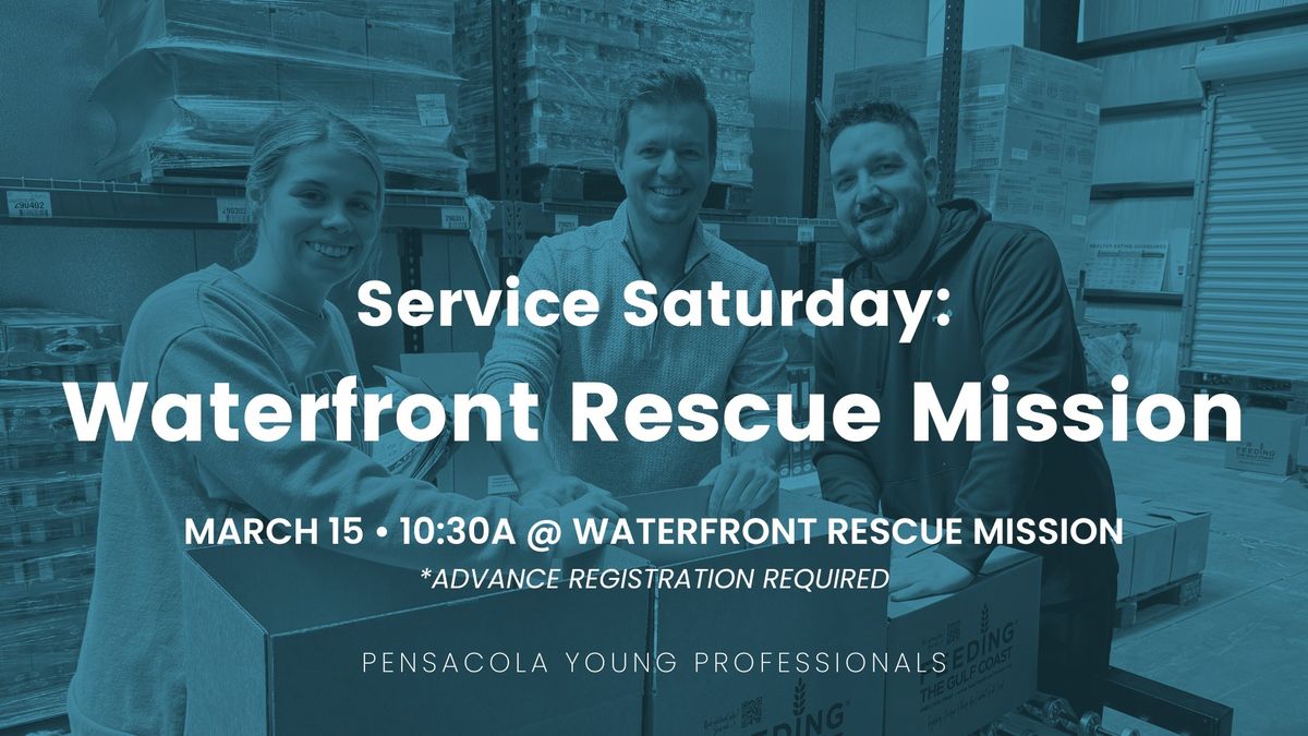 Service Saturday: Waterfront Rescue Mission