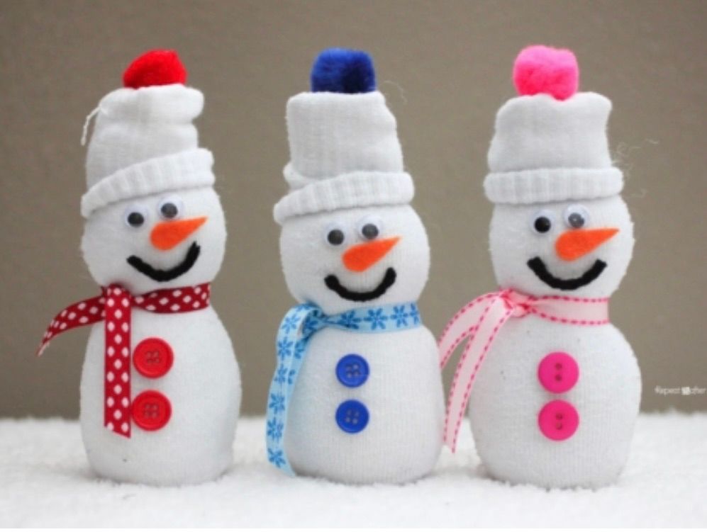 Sock Snowmen