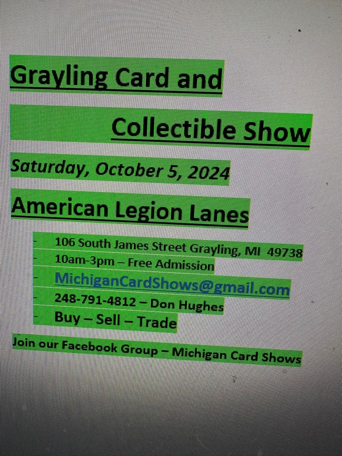 GRAYLING CARD & COLLECTIBLE SHOW