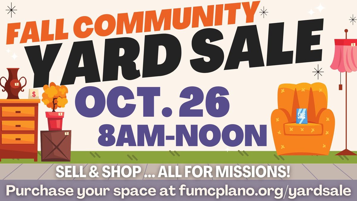 Fall Community Yard Sale