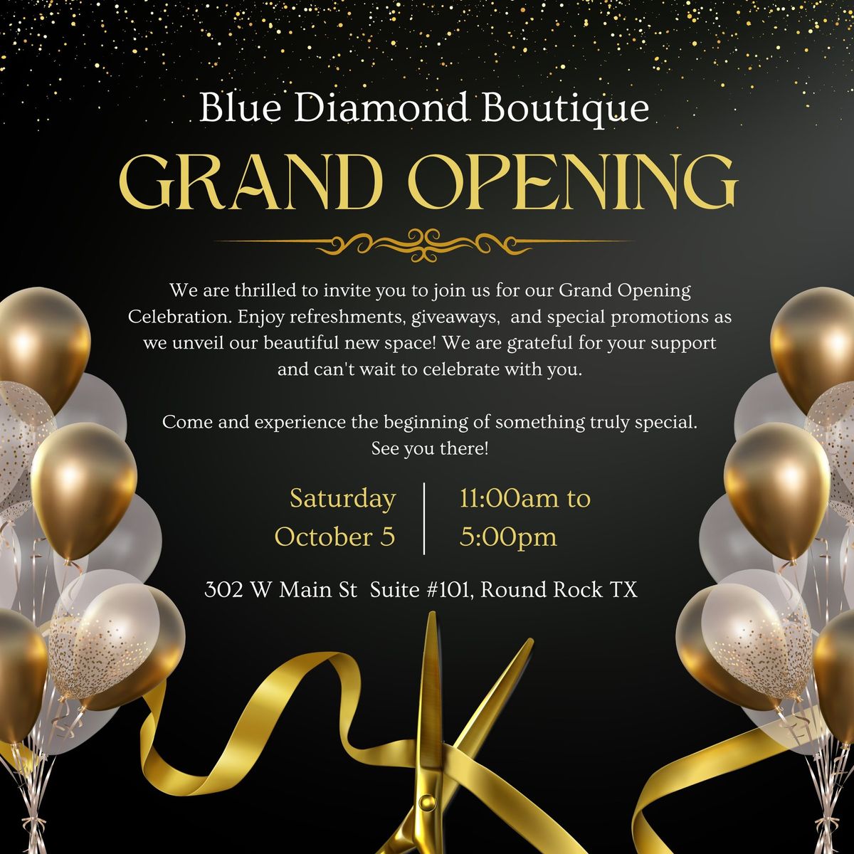 Grand Opening Celebration for Blue Diamond Boutique