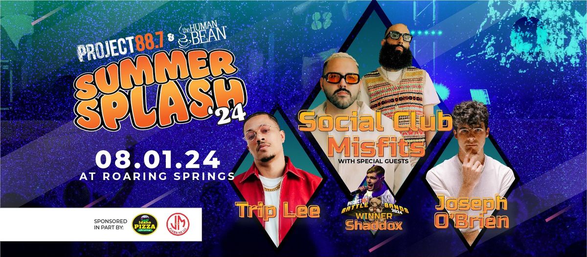 Summer Splash 2024 - Social Club Misfits, Trip Lee, Joseph O'Brien LIVE At The Wavepool