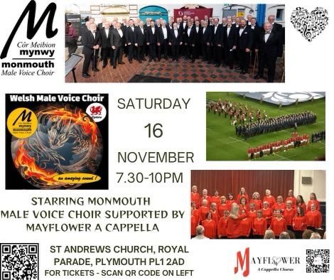 Dragon's Song Tour - singing with Monmouth Male Voice Choir