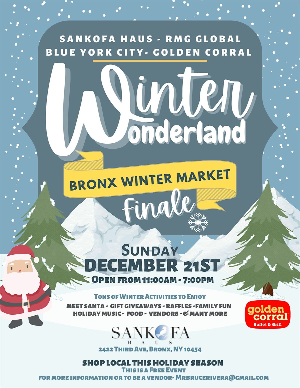 BRONX WINTER MARKET - WINTER WONDERLAND FINALE