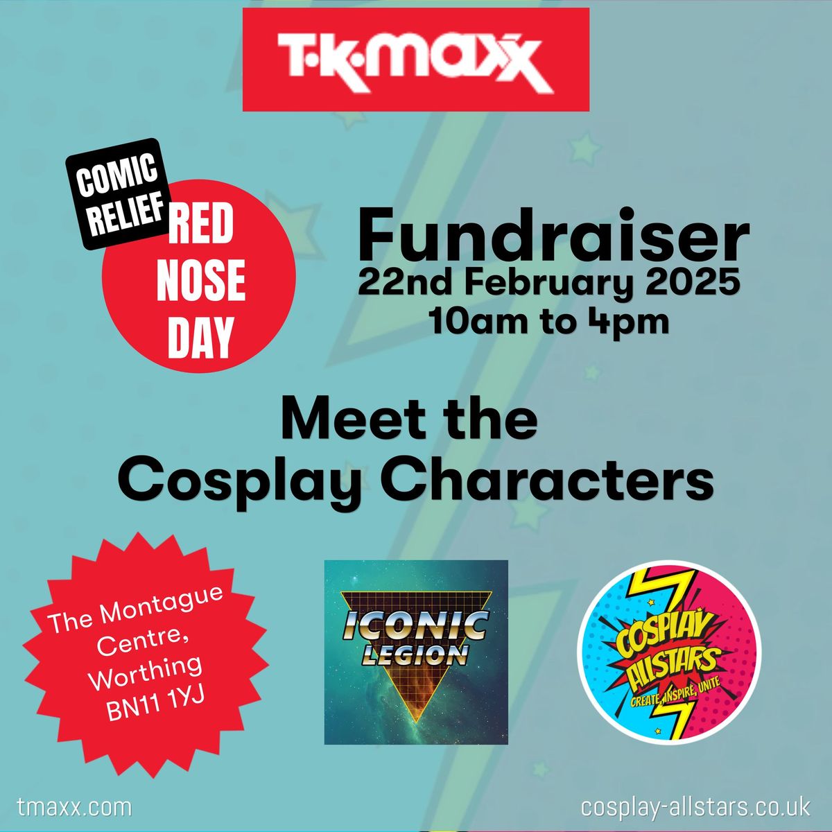 COMIC RELIEF - TK MAXX WORTHING