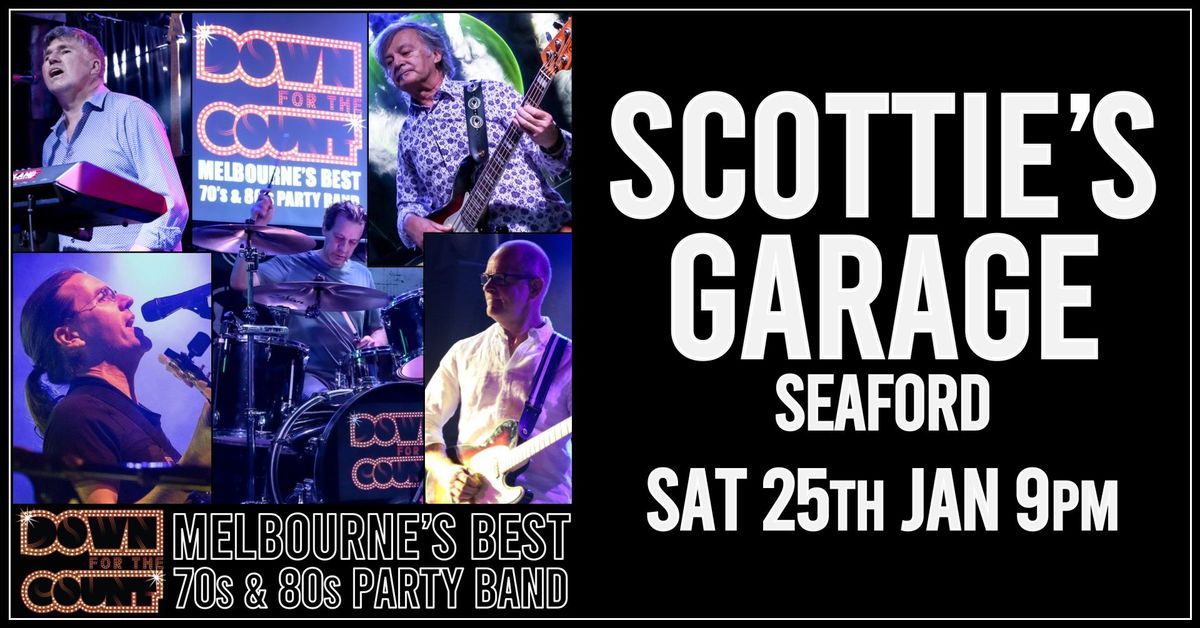 SCOTTIE'S GARAGE on Sat 25th Jan