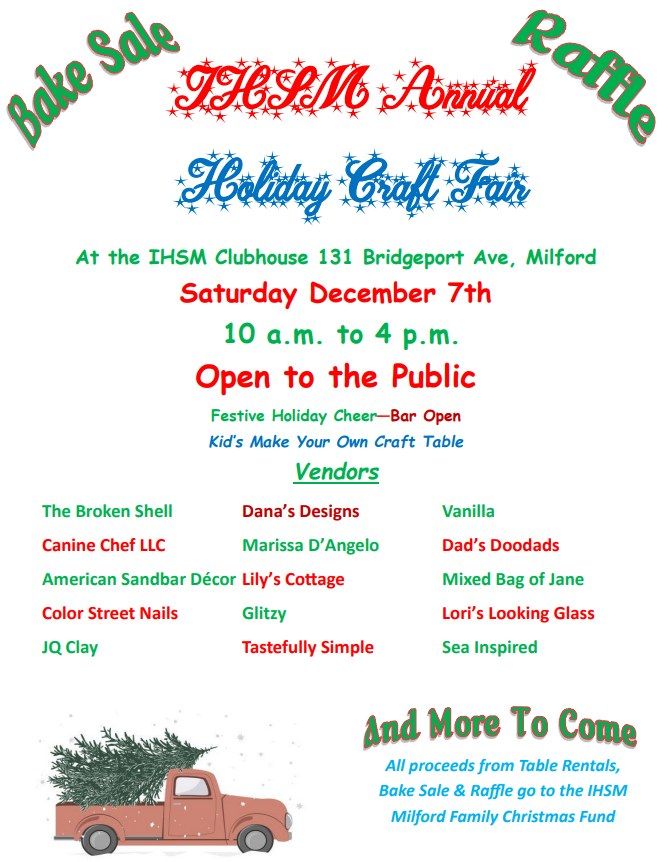 IHSM 4th Annual Holiday Craft Fair!