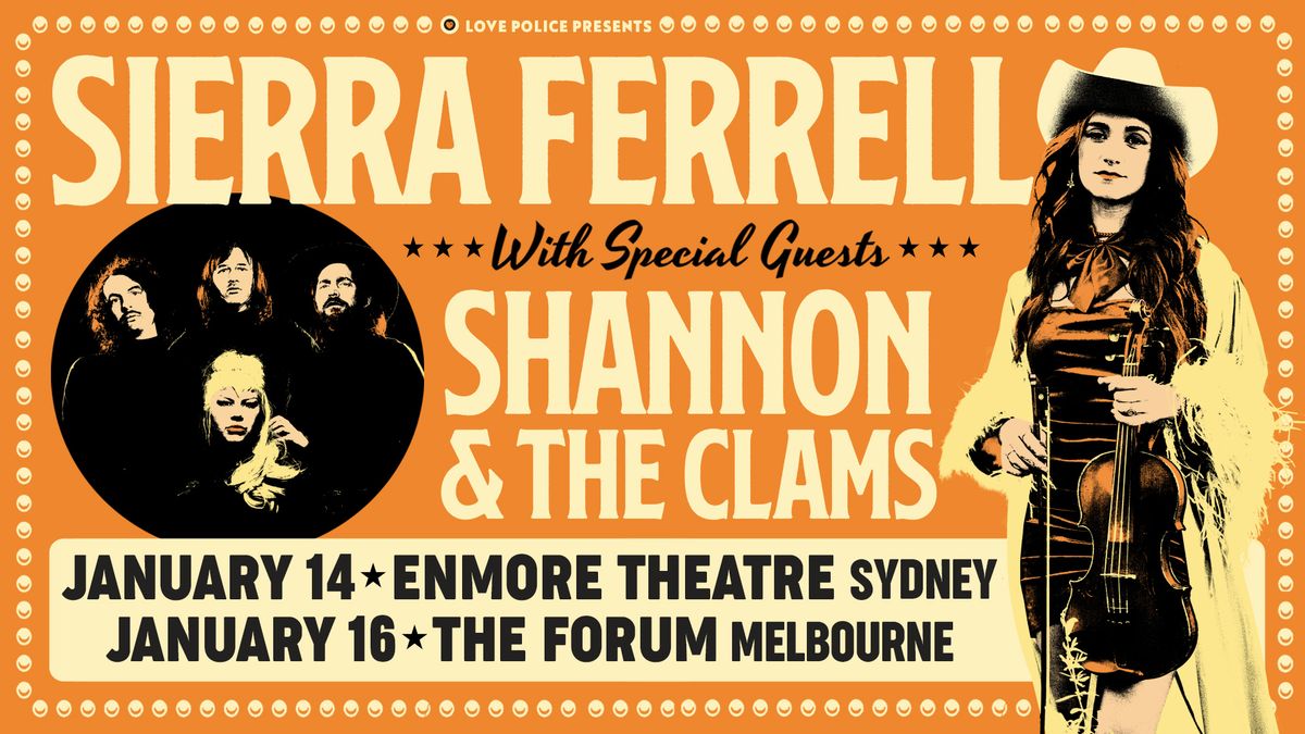 SIERRA FERRELL with SHANNON AND THE CLAMS - ENMORE THEATRE, SYDNEY