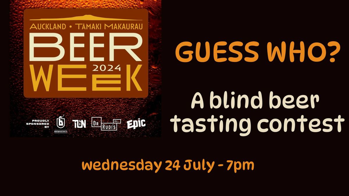 Guess Who? A blind beer tasting contest