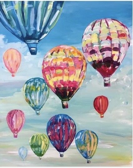 Kids Art-Hot Air Balloons