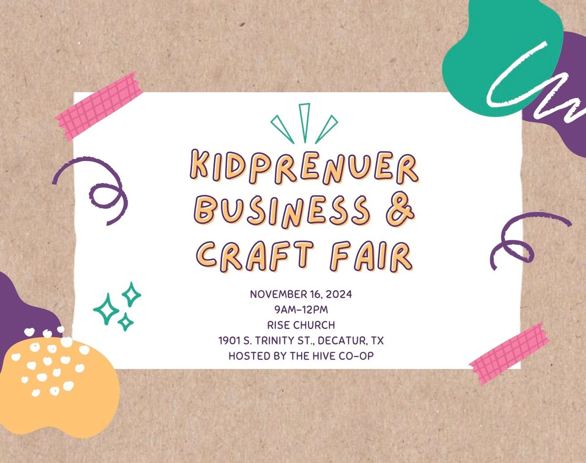 Kidprenuer Business & Craft Fair