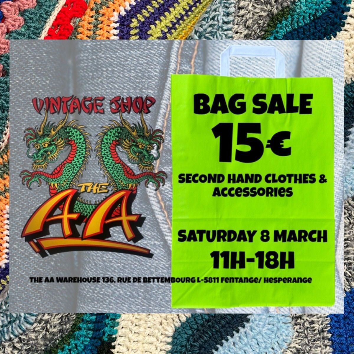 THE AA\u2019s FILL A BAG SALE 15\u20ac