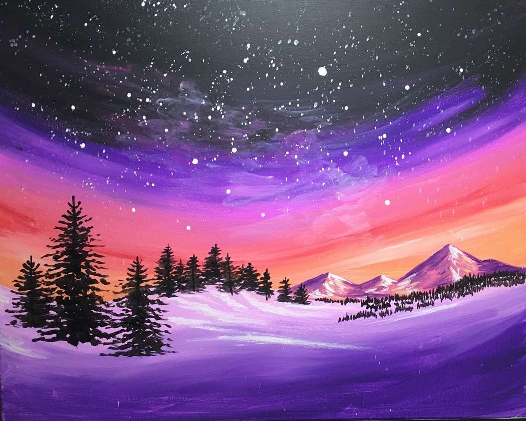 $3 Wine Night! Sip & Paint 'Winter's Dream' with us!