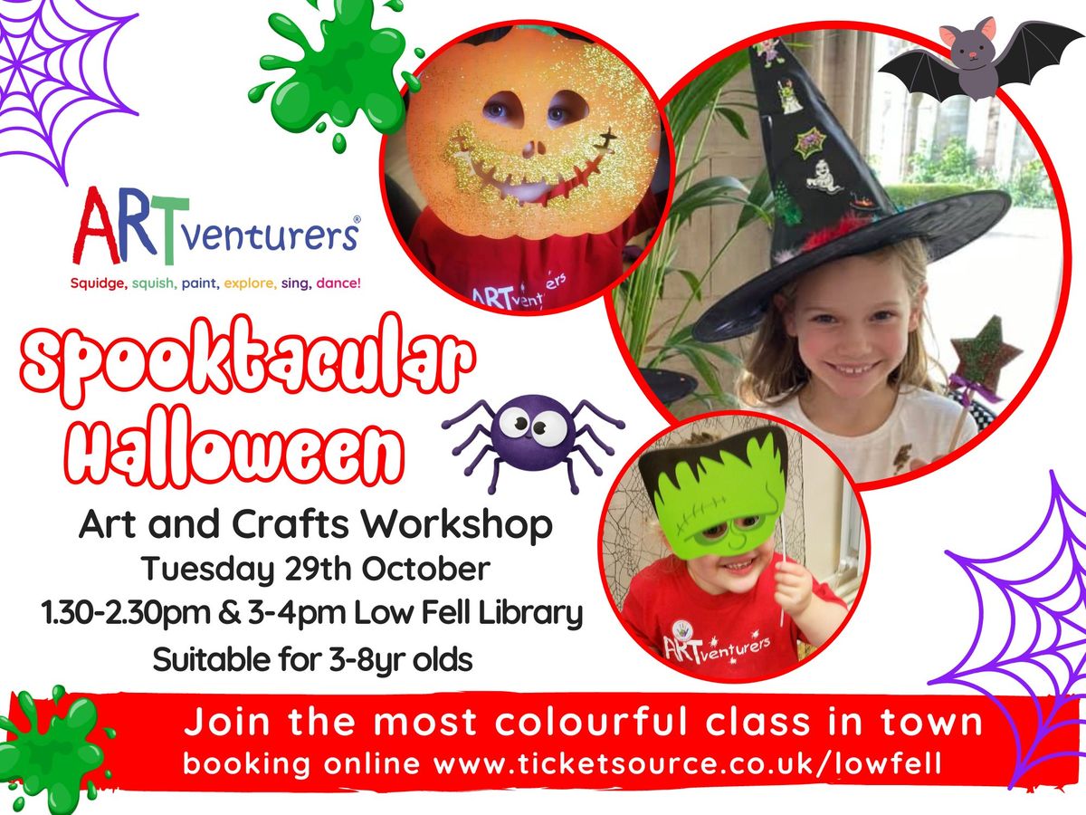 Halloween themed art workshop at Low Fell Library