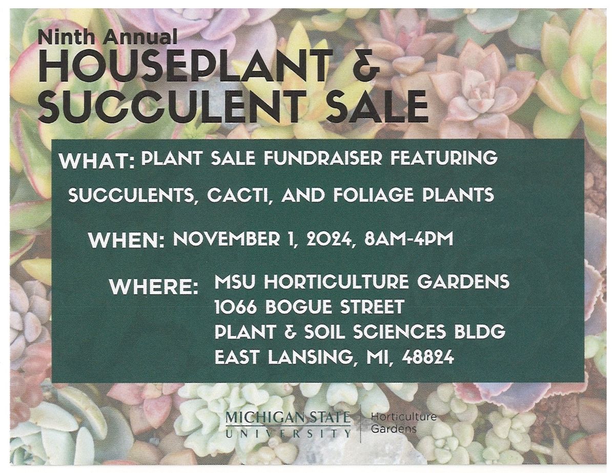 Ninth Annual Houseplant & Succulent Sale