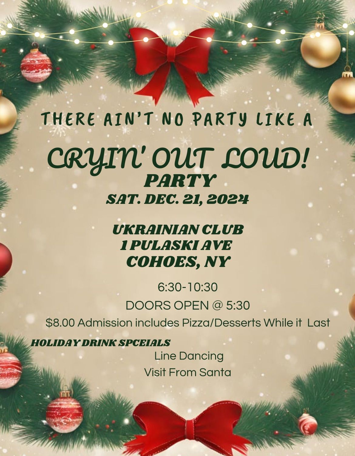 Cryin\u2019 Out Loud! Rock Ukrainian Club