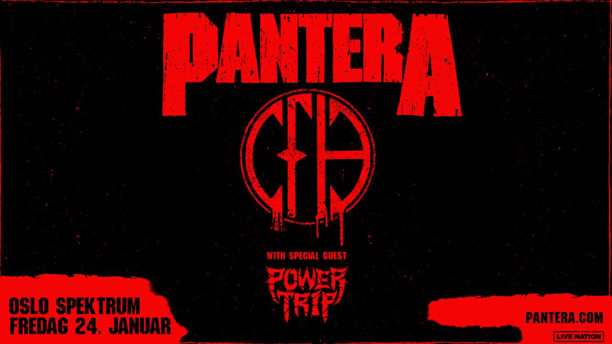 Utsolgt! PANTERA \/ Oslo Spektrum \/ Pres. av Live Nation