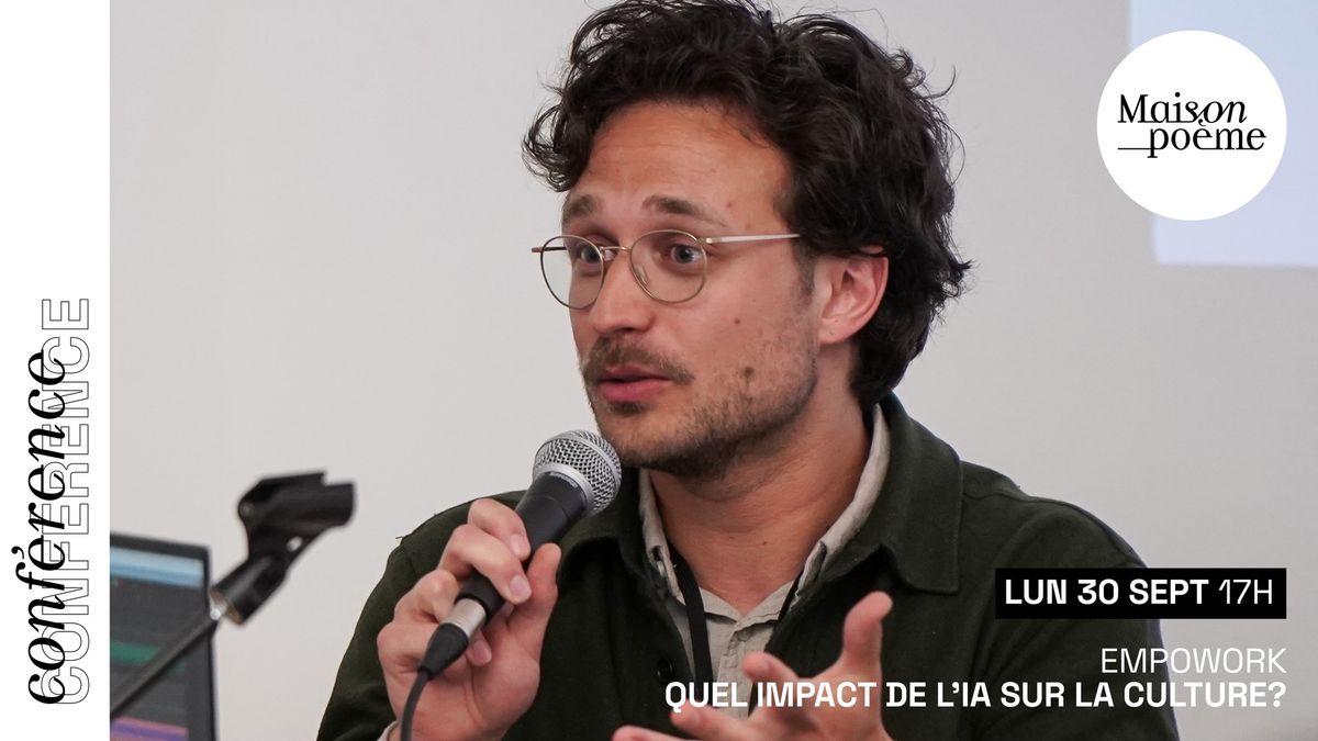 QUEL IMPACT DE L\u2019IA SUR LA CULTURE? | Conf\u00e9rence