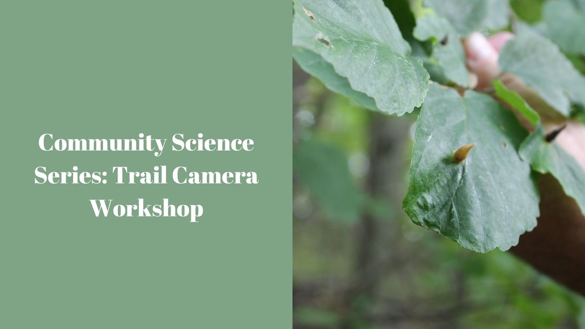 Community Science Series: Trail Camera Workshop