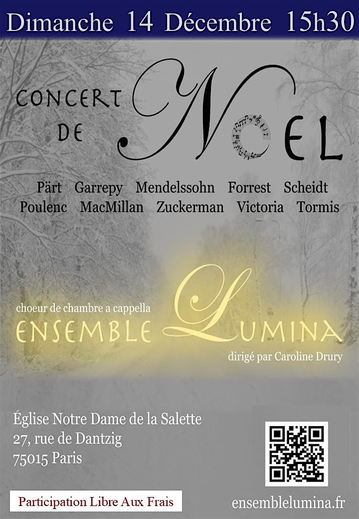 Concert de No\u00ebl : Choeur de Chambre a Cappella