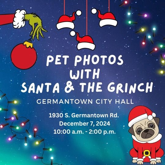 Pet Photos with Santa and the Grinch 