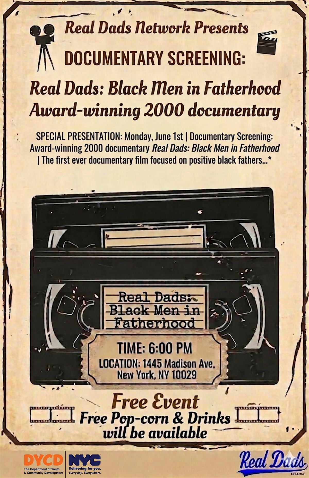 Documentary Screening : Real Dads: Black Men in Fatherhood