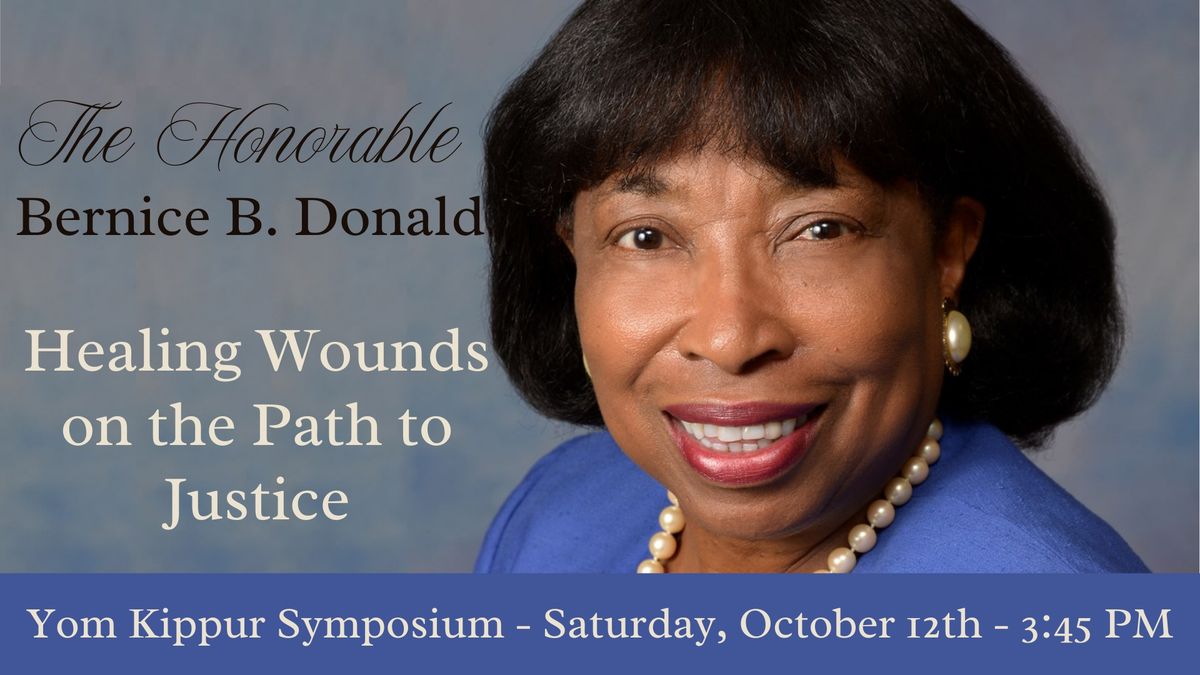 Yom Kippur Symposium: Judge Bernice B. Donald