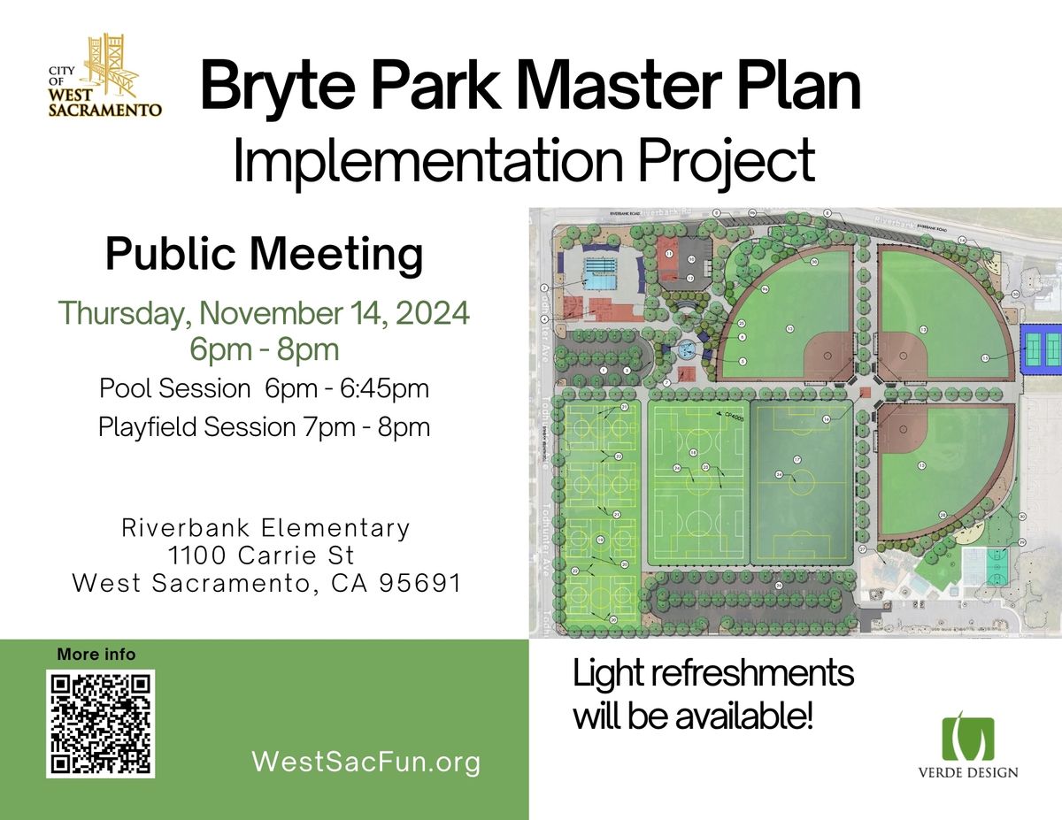 Bryte Park Master Park Implementation Project Public Meeting