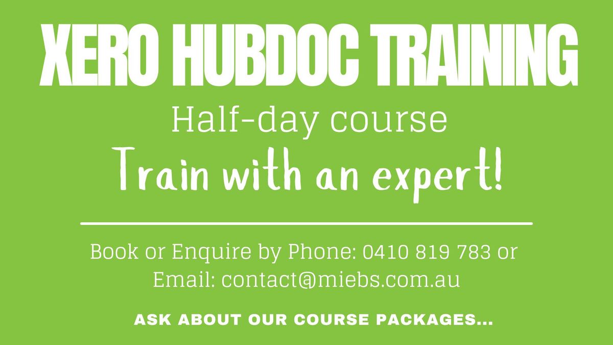 XERO Hubdoc Training - half day course