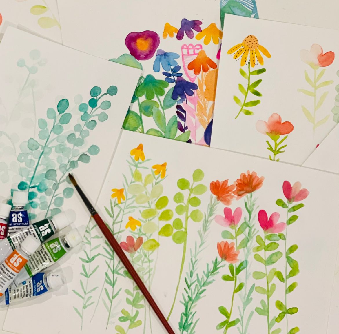 Watercolour Flowers & Foliage with Kim Miatke