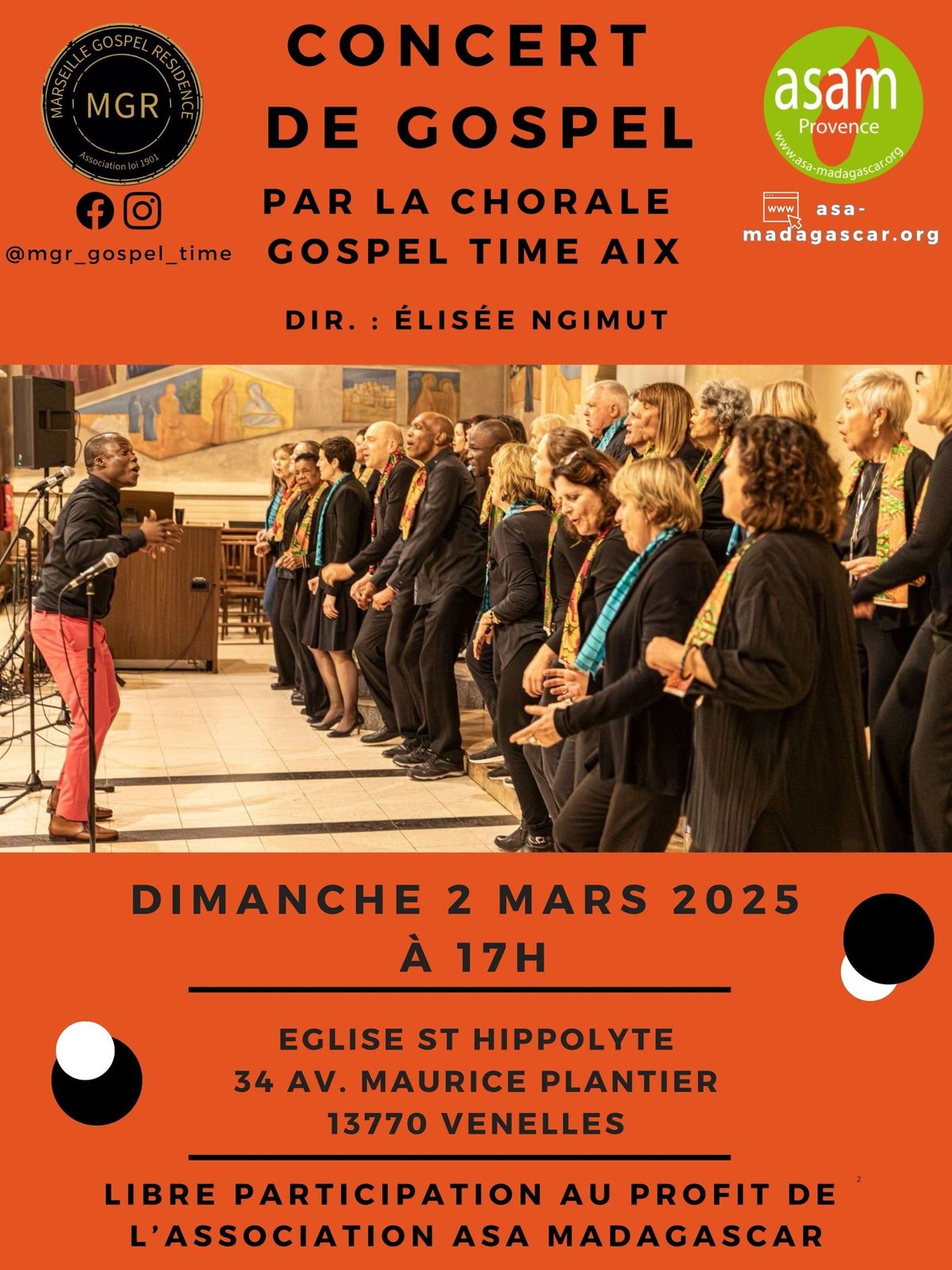 Concert Solidaire - Gospel Time Aix 