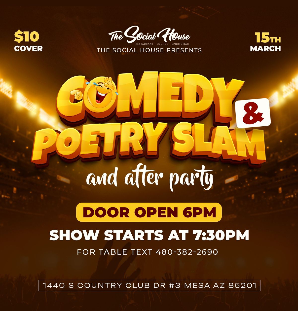 Comedy & Poetry Slam & After Party