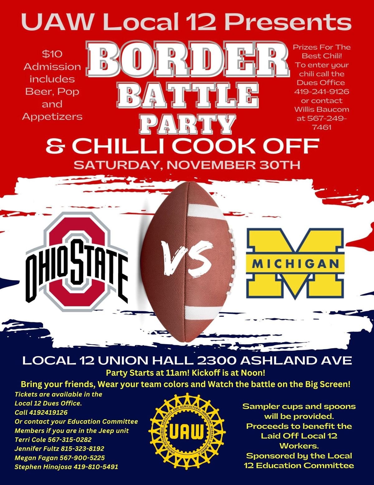 2024 Border Battle Party and Chili Cook-Off!