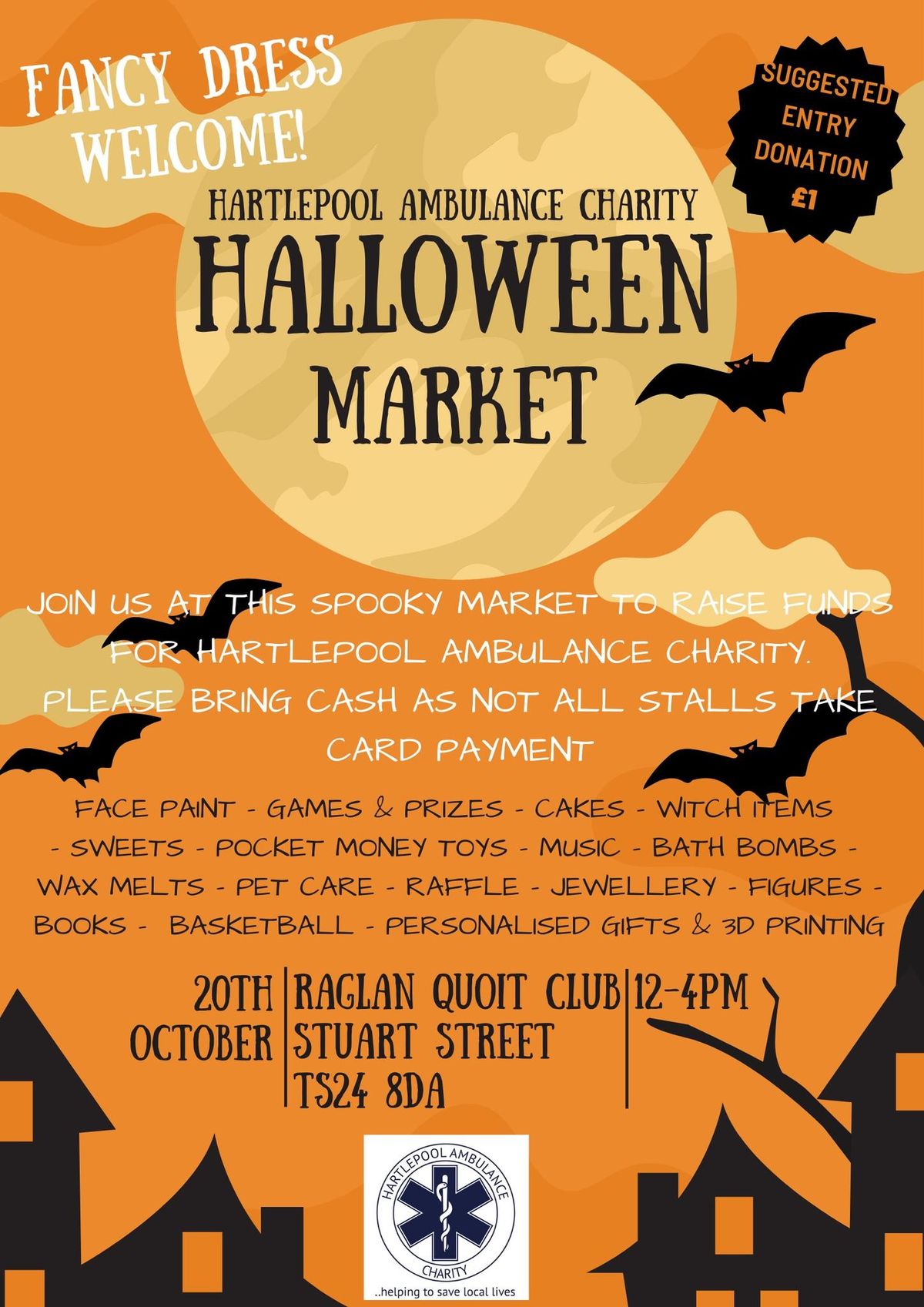 Halloween market - Hartlepool Ambulance Charity