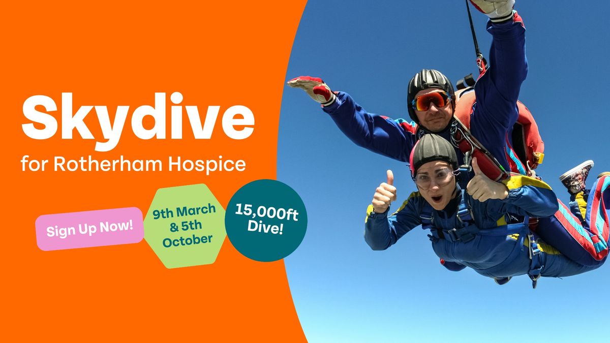 Skydive for Rotherham Hospice