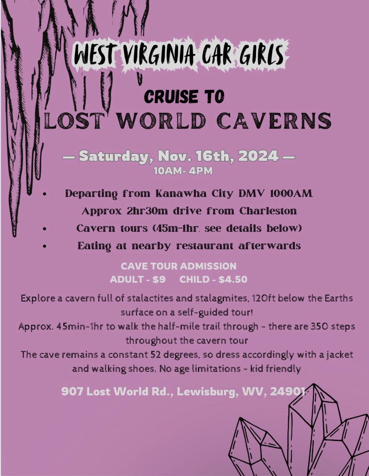 Cruise to Lost World Caverns - WVCG