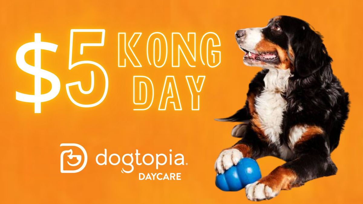 $5 KONG Day @ Dogtopia