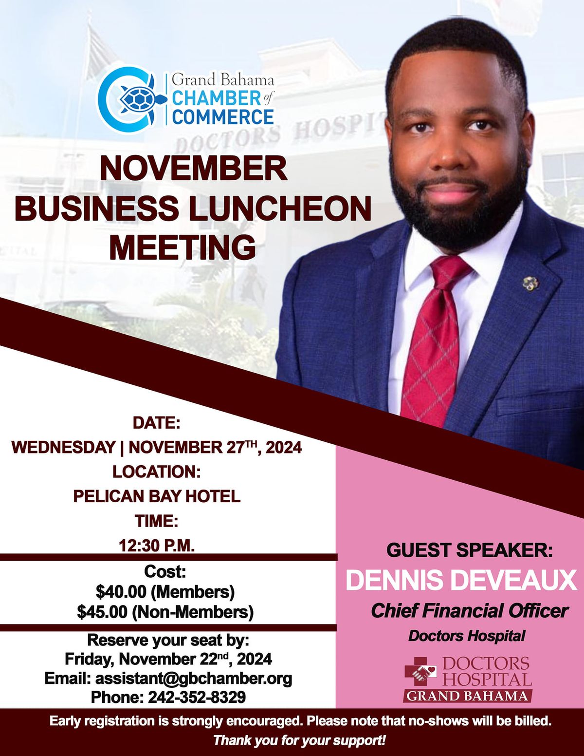 Grand Bahama Chamber of Commerce's November Business Luncheon Meeting