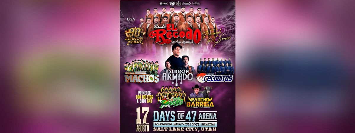 BANDA EL RECODO, ESLABON ARMADO, LOS RECODITOS Y MAS in Salt Lake City