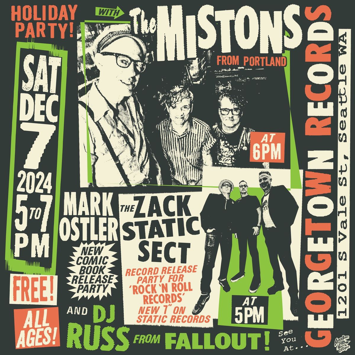 Georgetown Records & Fantagraphics Holiday Party with The Mistons (PDX) & The Zack Static Sect